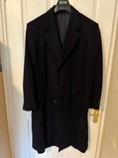 Pierre Cardin Over Coat - 70% Wool / 30% Cashmere - Blue - UK40