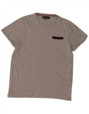 Kangol Herren T-Shirt Oberteil Large grau gefleckt Baumwolle DM19