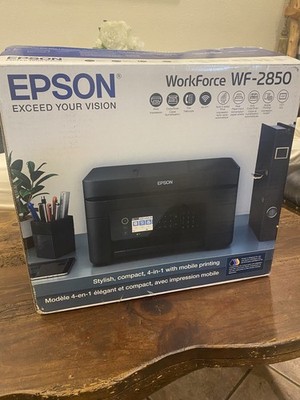 Epson WF-2850 All-In-One Wireless Inkjet Color Printer with Scanner, Copier, Fax