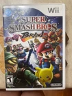 Super Smash Bros. Brawl Nintendo Wii Complete CIB Mario game case & manual