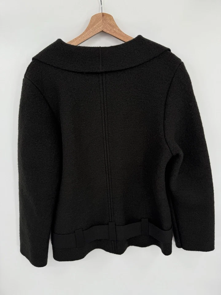 Vintage Geiger Collections Cardigan Sweater Jacket Austria Size 38 Boiled Wool - Image 2 of 4