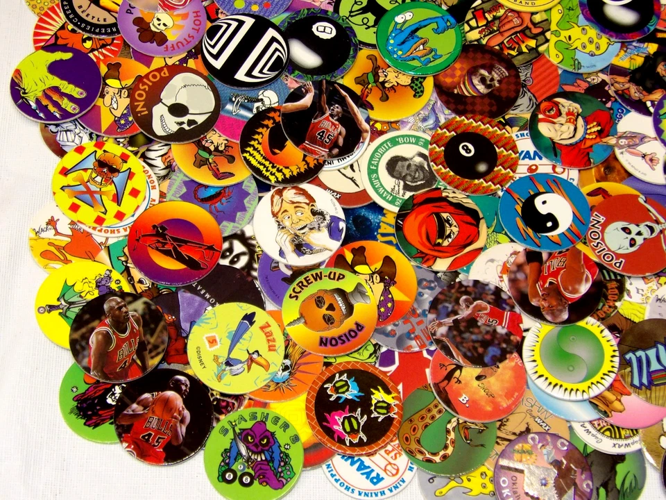 346 Loose Pogs Lot• Nice Variety• Some Duplicates• Great Condition• See Pics!• - Image 4 of 4