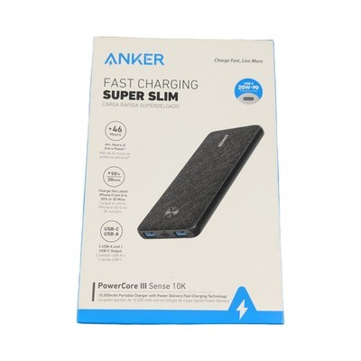 Qq8O Anker 10000mAh Powercore III Sense Power Bank Dual USB, USB-C - A1248H11-1