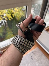 Vintage Y2K Streetwear Japanese Style Streetwear Leather Belt 90s