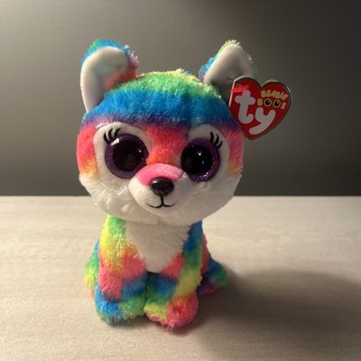 Ty Beanie Boo RIVER The Rainbow Wolf GREAT WOLF EXCLUSIVE 6