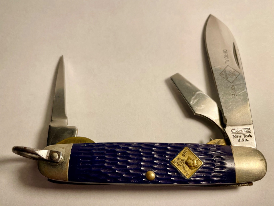 A vintage Camillus Cub Scout knife in nice condition — an iconic piece of American boyhood that doubles as a legitimate collectible.
