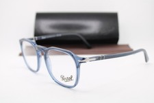NEW PERSOL P 3337-V 1197 CLEAR BLUE SILVER AUTHENTIC EYEGLASSES 50-19