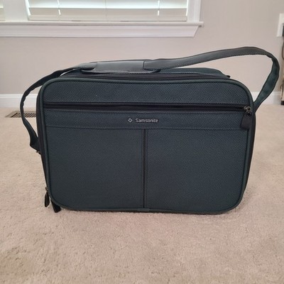 Samsonite Carry On Bag Silhouette 5 Suitcase Green Adjustable Shoulder Strap