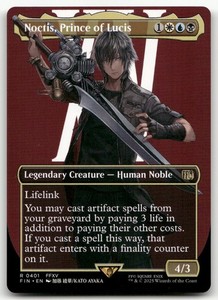 Noctis, Prince of Lucis (Borderless) #401 - Final Fantasy MTG