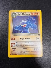 Pokemon WOTC 1999 Team Rocket Dunkles Machamp Rare HOLO Vintage Pokemon Karte