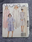 McCalls 9272 Misses' Robes or Housecoat Size 10-12 Uncut Sewing Pattern