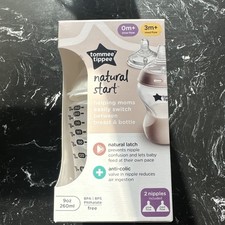 Tommee Tippee Natural Start Baby Bottle 9oz 3M Medium Flow Anti-Colic NiP