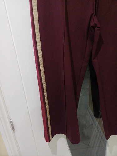M&S Collection Ponte Sparkly Side Stripe Wide Leg Trousers Size 20 REGULAR - Picture 3 of 8