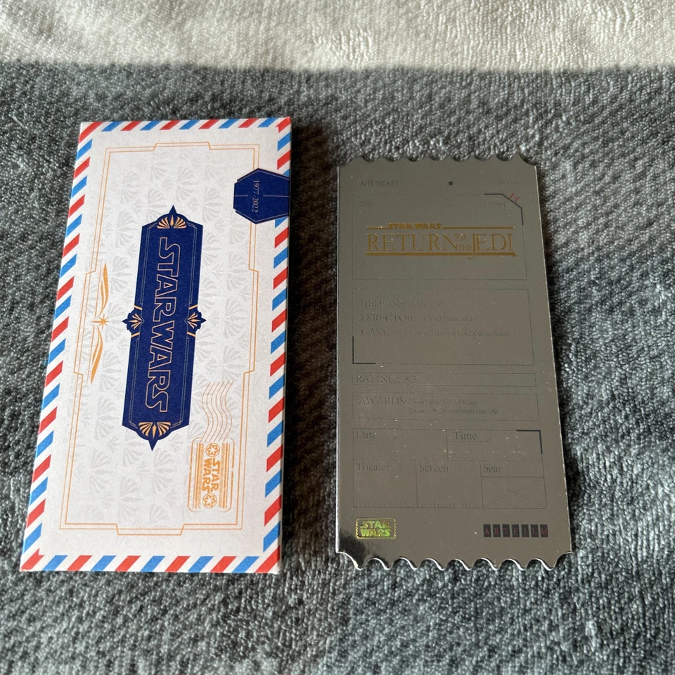 2023 Star Wars Prerelease Box Topper Foil Art Ticket RETURN OF THE JEDI #3 - Image 2 of 2