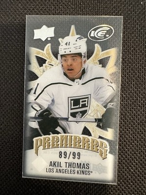 2024-25 UD Ice Hockey Akil Thomas MP-AT Mini Premieres Gold /99