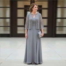 Women Elegant Evening Party Dress with Jacket Long Formal Gowns for Weddings