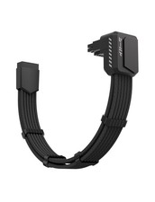 Shield PCIE 5.1 GPU Extension Cable with 90 Degree 12V-2x6 Angle Adapter,16pi...
