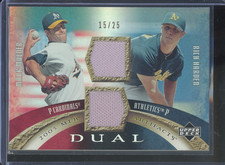 2005 Upper Deck MLB Artifacts MARK MULDER RICH HARDEN #DA-MH Dual Patch /25