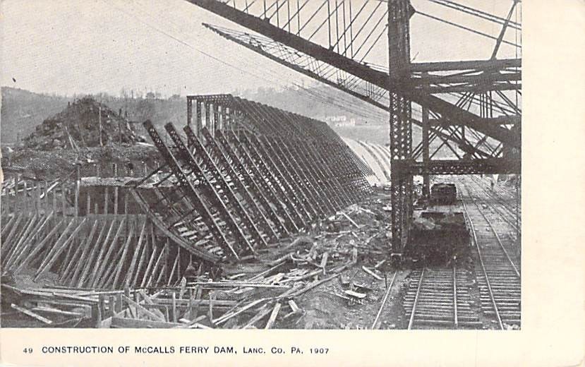 Construction of McCalls Ferry Dam, Lanc. Co., Pa.-image