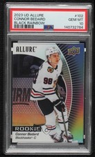 2023-24 Upper Deck Allure Rookies Black Rainbow Connor Bedard PSA 10 GEM MT 1ef4