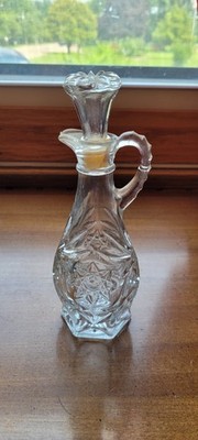 Vintage Vinegar And Oil Decanter Anchor Hocking 8 Inches