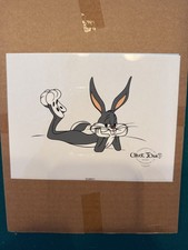 Looney Tunes Bugs Bunny Lying Down Sericel Limited Edition By Chuck Jones