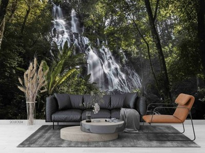 3D Forest Waterfall Wallpaper Wall Mural Removable Self-adhesive 47
