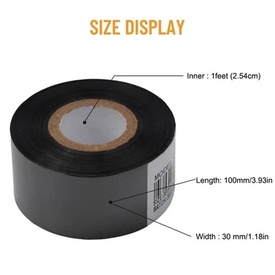 Printer Ribbon For-241 TJ-08 241S 30*100mm Black Carbon Belt DY-6 Date DY-8 - Image 1 of 4