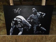 Original Acrylic Painting of UFC GOAT Jon Jones Hand Signed by Jon Jones