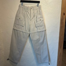 NWT Natural Reflections Women's Size 14 Convertible Pant Sand Hiking 100 Cotton