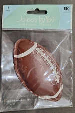 Jolee's by You Dimensional Sticker of a Football by EK Success-1 piece