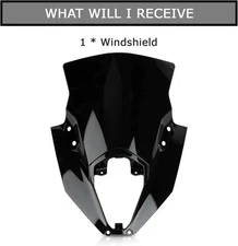 For Ninja 650 ER6F 2020-2024 Black Windscreen Wind Deflector Protector Fairing