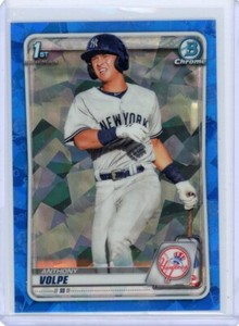 2020 1st Bowman Chrome Sapphire Prospects #BCP139 Anthony Volpe ROOKIE YANKEES 2