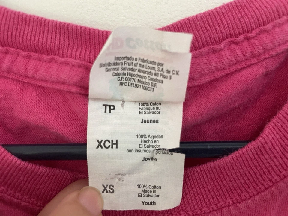 Fruit of the Loom Kids Girls Dr. Seuss Cat In The Hat Crew Neck T-Shirt Pink XS - Image 3 of 4