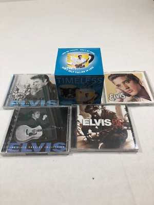 Elvis Mug + 4 Cds Timeless Time life Rocker The King