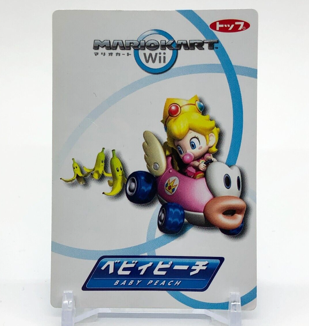 Baby Peach Super Mario Kart Wii Top Bingo Cards Nintendo Japanese