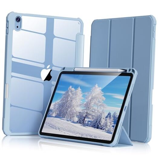 10th Gen iPad Case 2022 for 10.9 Inch with Pencil Holder in Mist Blue-image