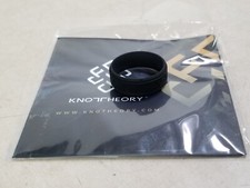 Knot Theory Engraved Silicone Ring - Engraved Trinity Knot Black - Size 13