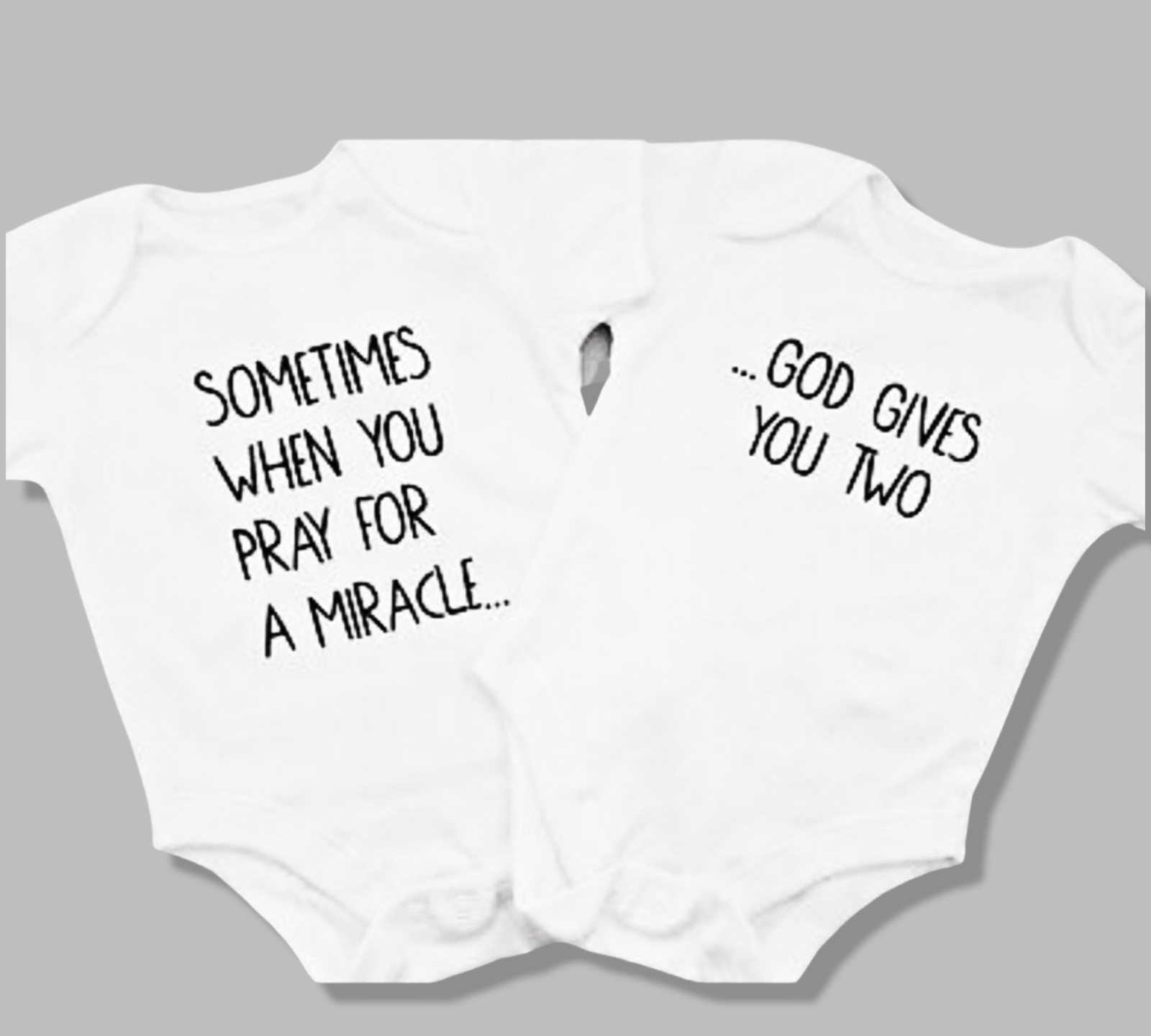 TWIN unisex babygrows, bodysuit, baby clothing vest, baby gift baby