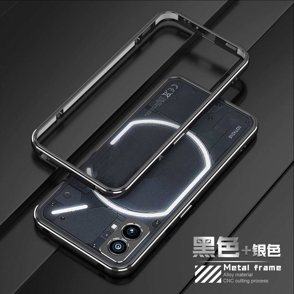 For Nothing Phone 2A Phone Luxury Metal Aluminum Bumper