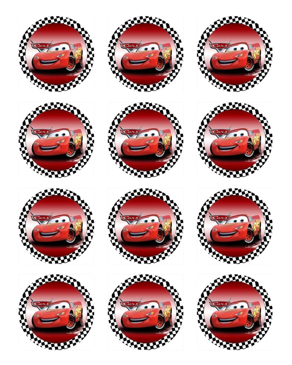 Lightning Mcqueen Cake Topper Printable