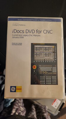 Fanuc iDocs DVD For CNC January 2008..CURRENT AND LEGACY MANUALS..E-DELIVERY