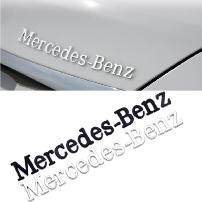 1pcs Für Mercedes-Benz car Embleme Ornamente boot hinten Compatible Sticking ABS