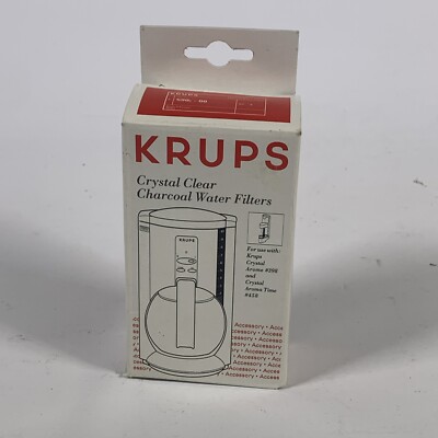 Krups Charcoal Filters, Set of 2 For use with Crystal Time & Prestige New in Box
