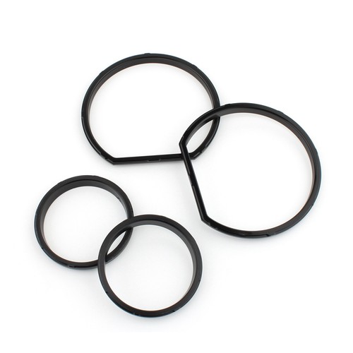 4X All Black Gauge Bezel Kit For Harley Touring Street Glide FLHT FLHX 2014-2023 - Picture 9 of 10