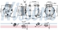 890788 Nissens Kompressor, Klimaanlage FüR Ford