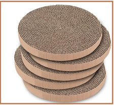 Cat Scratcher Pads Refill Round Scratching Board Best Pet Supplies Pack Of 5