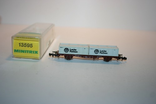 Trix N Güterwagen 13595 Behältertragwagen ICI OVP | Zustand: Gebraucht