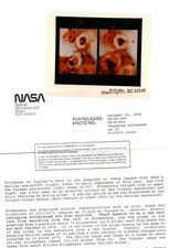 NASA PRESS RELEASE LARGE FORMAT TRANSPARENCY JUPITARS MOON VOLCANOS BY GALILEO