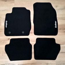 Car Floor Mats For Ford Ecosport Velour Waterproof Black Carpet Rugs Auto Liners